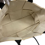 Bottega Veneta the Arco Tote Canvas Handbag Ivory — view 7