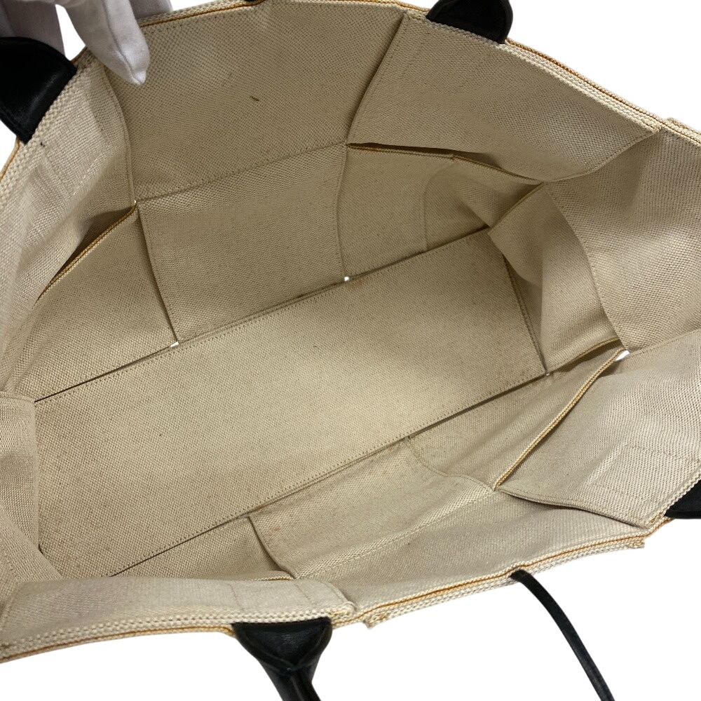 Bottega Veneta the Arco Tote Canvas Handbag Ivory — view 7