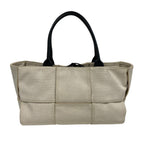 Bottega Veneta the Arco Tote Canvas Handbag Ivory — view 2