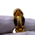 Chanel Diamond CC Logo Earrings Gold — view 3