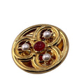 Chanel Gripoix Brooch Gold
