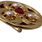 Chanel Gripoix Brooch Gold — view 7