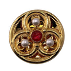 Chanel Gripoix Brooch Gold — view 6