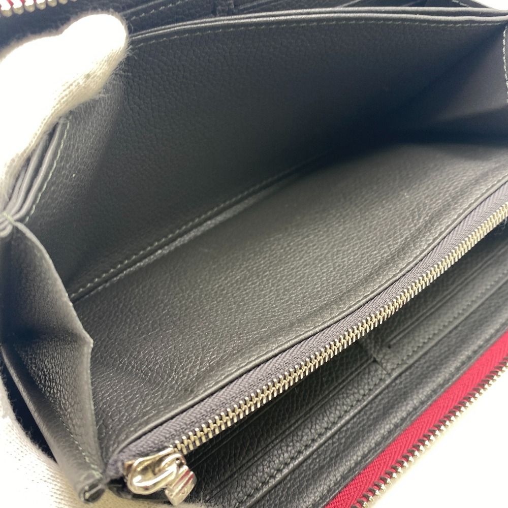 Louis Vuitton Zippy LV Logo Lockme Leather Wallet Winered — view 8
