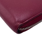 Louis Vuitton Zippy LV Logo Lockme Leather Wallet Winered — view 4