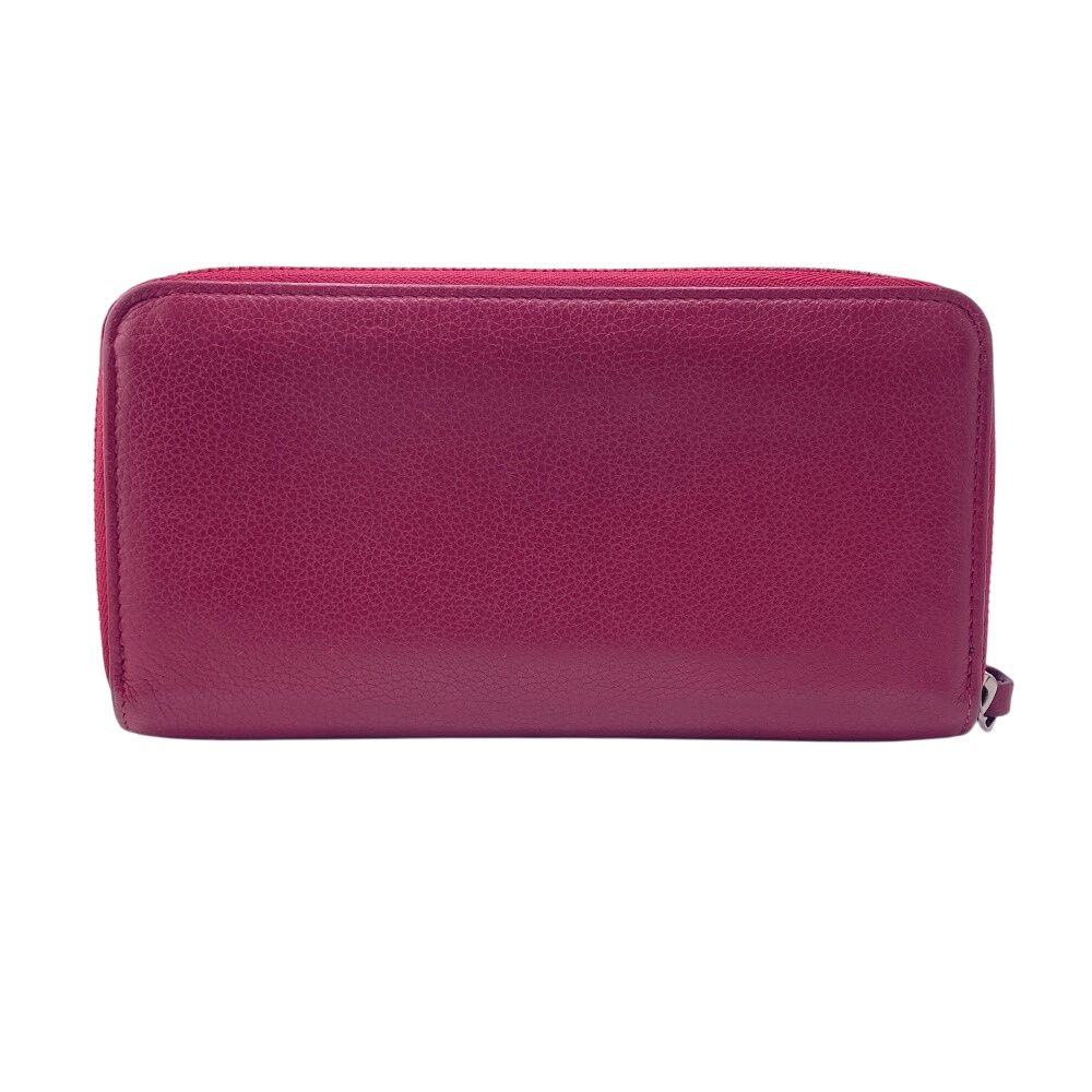 Louis Vuitton Zippy LV Logo Lockme Leather Wallet Winered — view 2