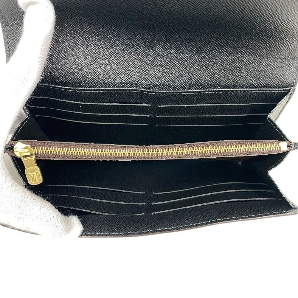 Louis Vuitton Portofui Sarah Monogram Giant Reverse Leather Wallet Brown — view 8