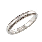 Tiffany & Co Milgray Ring Pt Platinum Together Milgrain — view 4