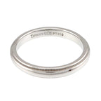 Tiffany & Co Milgray Ring Pt Platinum Together Milgrain — view 3