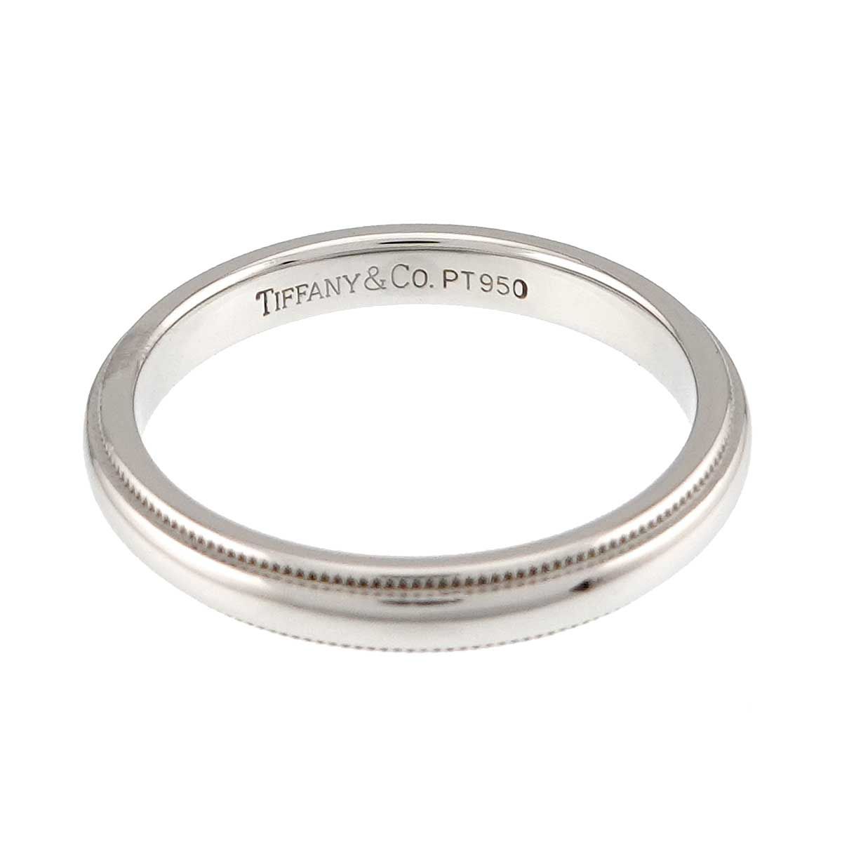 Tiffany & Co Milgray Ring Pt Platinum Together Milgrain — view 3