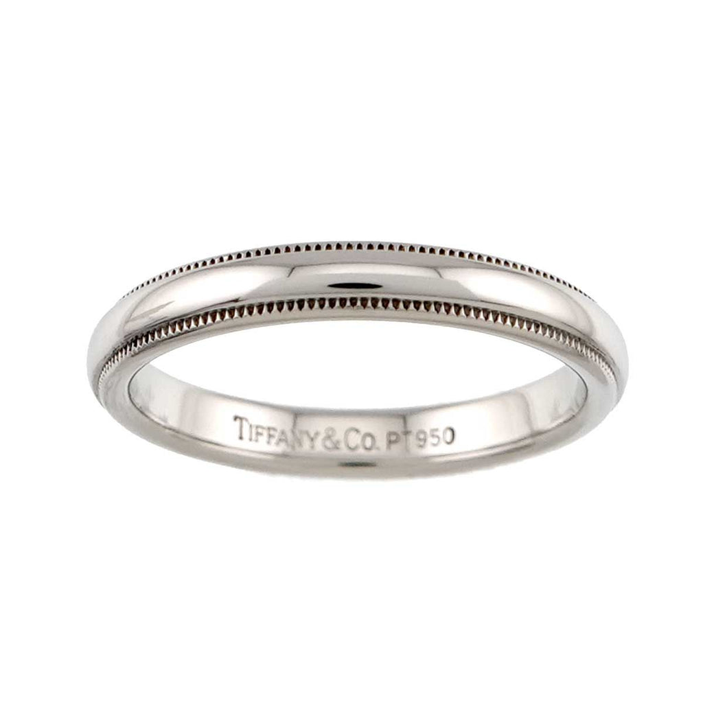 Tiffany & Co Milgray Ring Pt Platinum Together Milgrain — view 2