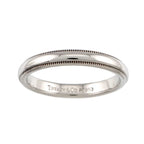 Tiffany & Co Milgray Ring Pt Platinum Together Milgrain — view 2