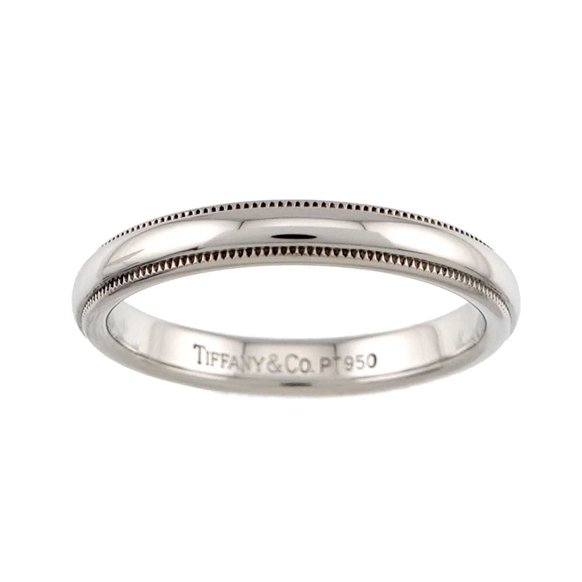 Tiffany & Co Milgray Ring Pt Platinum Together Milgrain — view 2