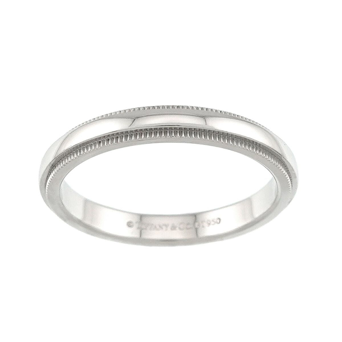 Tiffany & Co Milgray Ring Pt Platinum Milgrain — view 2