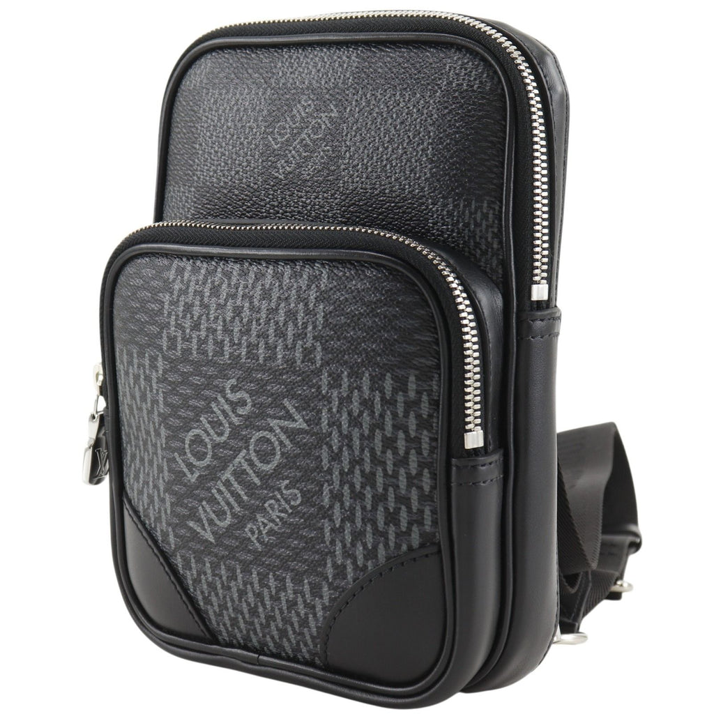 Louis Vuitton Amazon Sling Belt Bag Damier Graphite Canvas Black — view 2