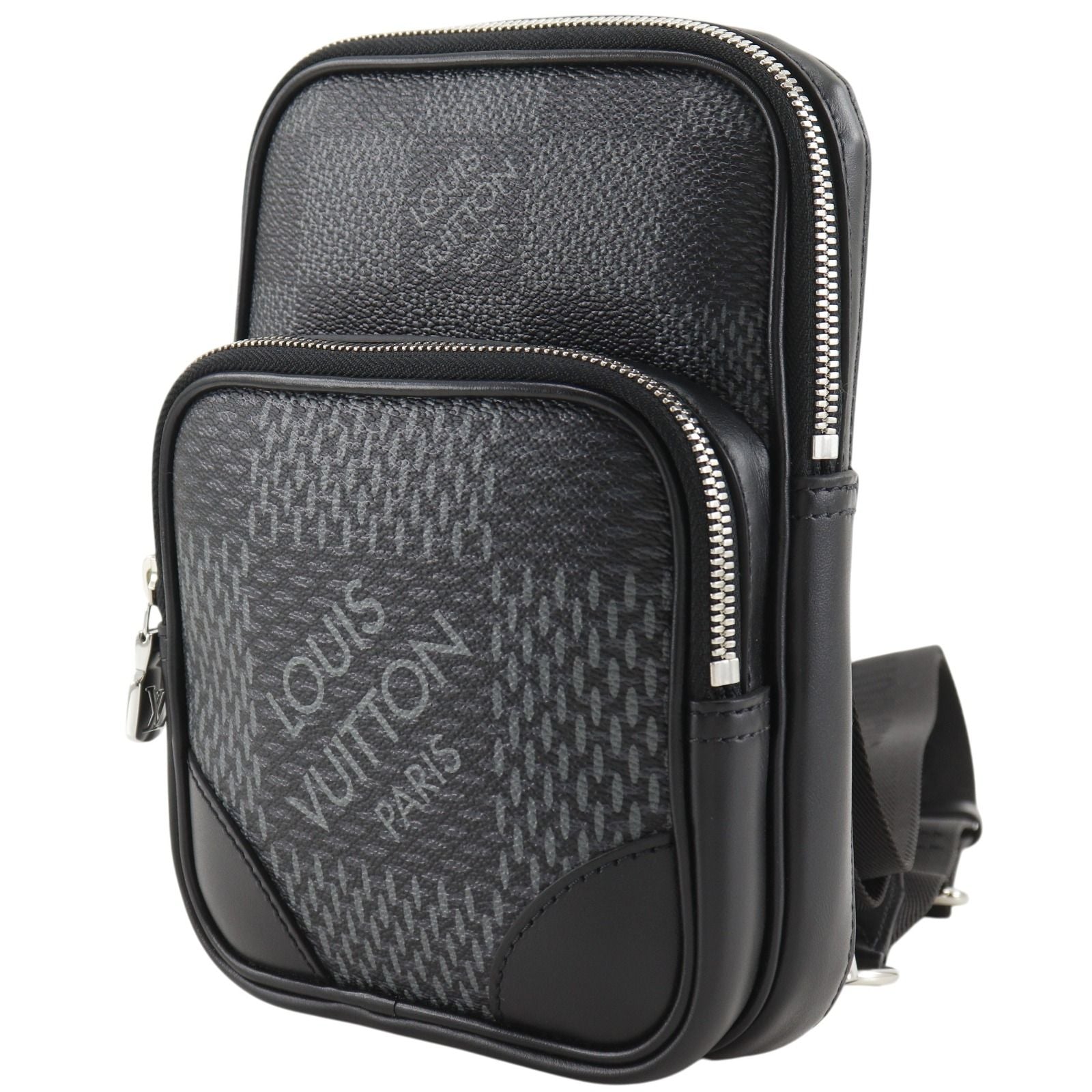 Louis Vuitton Amazon Sling Belt Bag Damier Graphite Canvas Black — view 2