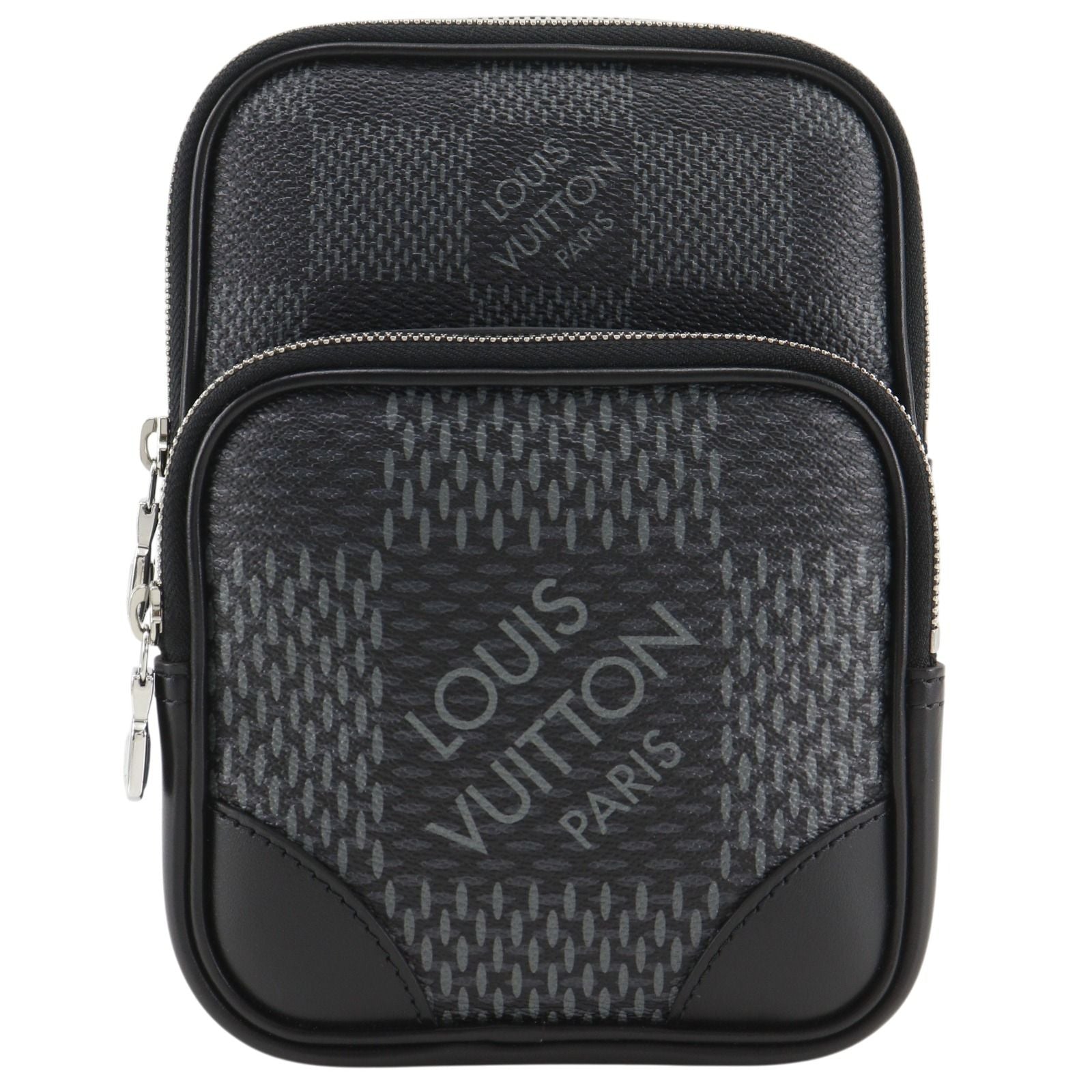 Louis Vuitton Amazon Sling Belt Bag Damier Graphite Canvas Black