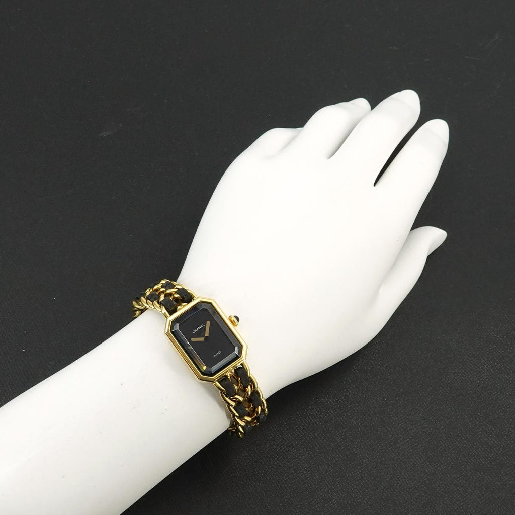 Chanel Premiere M Vintage Watch Black Gold — view 3