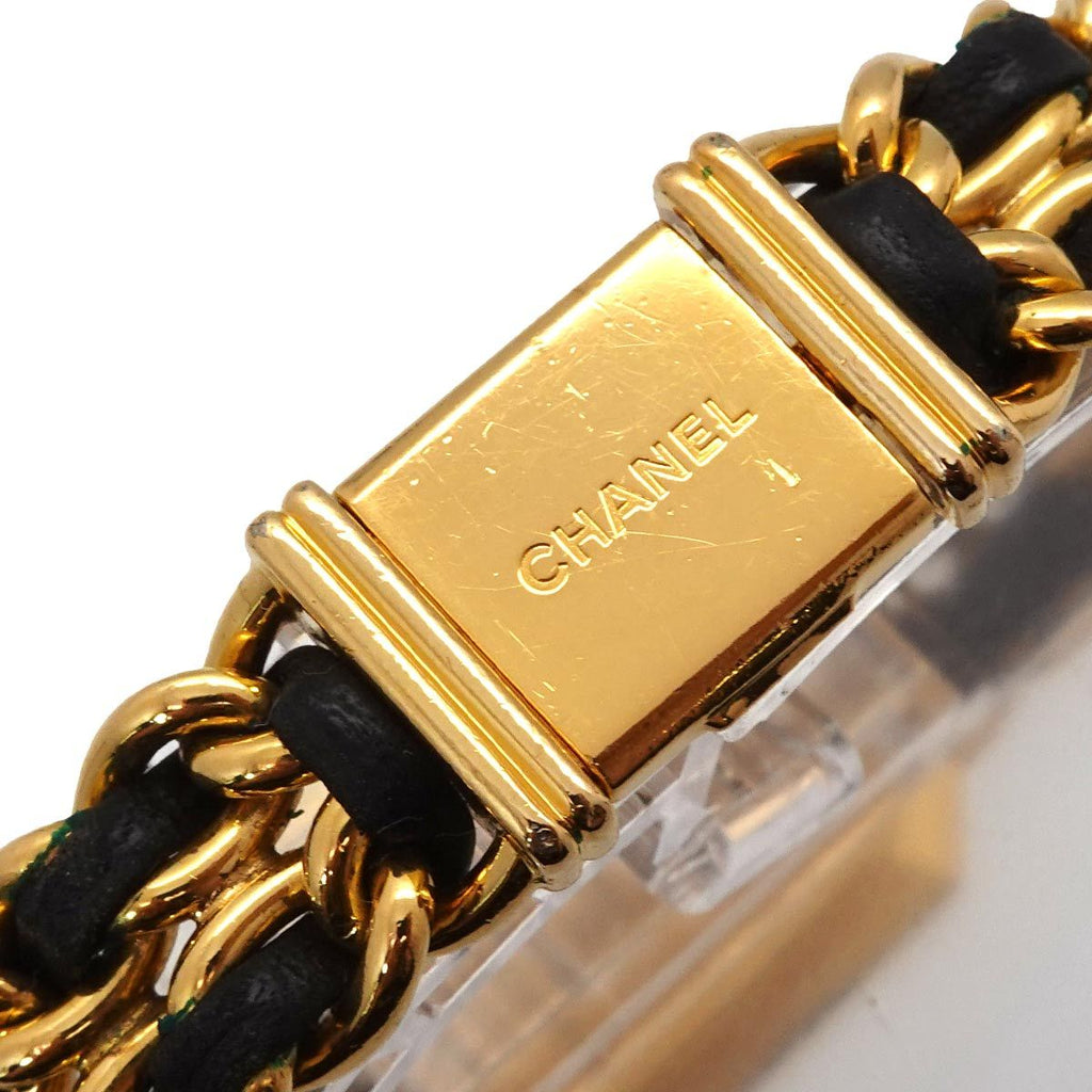 Chanel Premiere M Vintage Watch Black Gold — view 6
