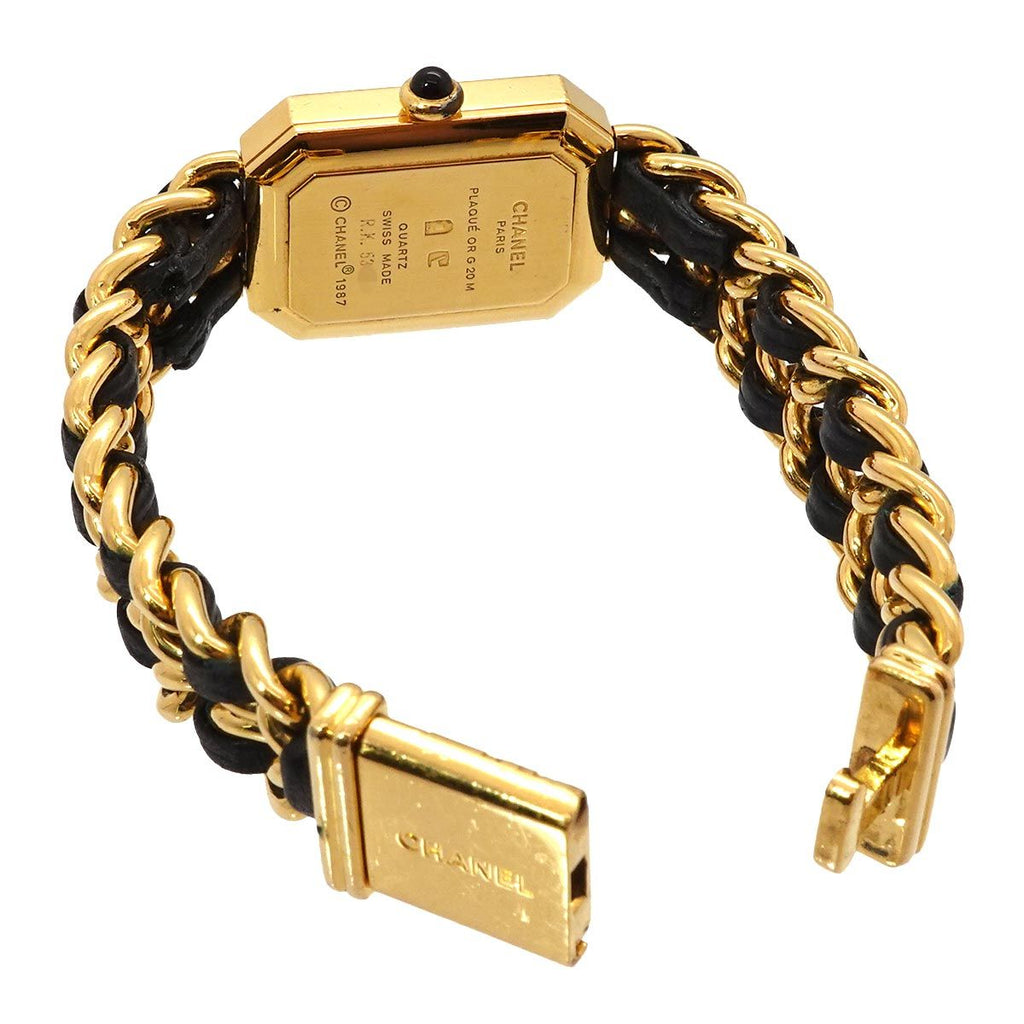 Chanel Premiere M Vintage Watch Black Gold — view 4