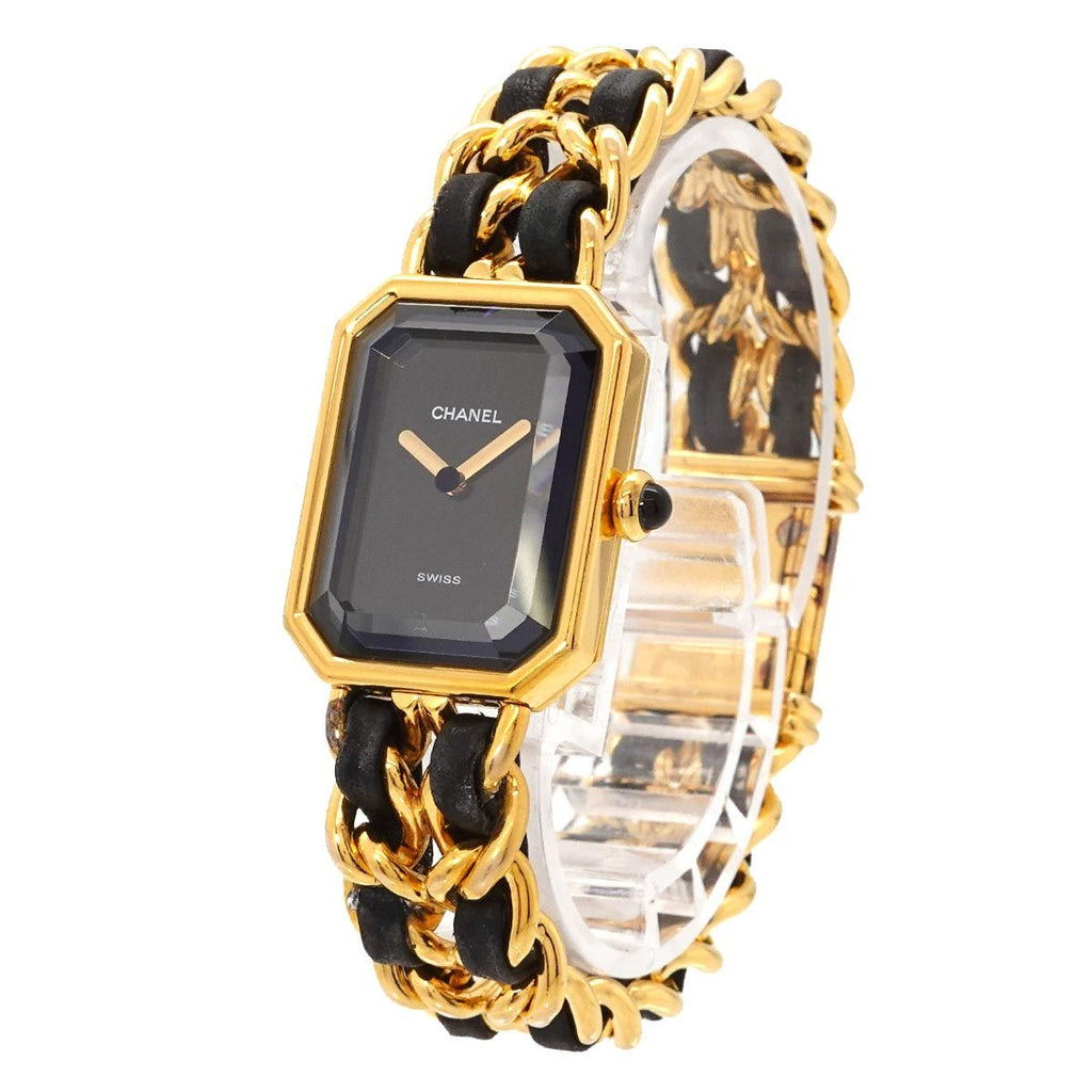 Chanel Premiere M Vintage Watch Black Gold — view 2