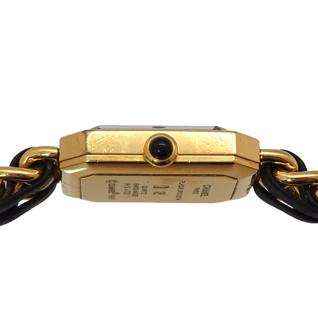 Chanel Premiere L Vintage Watch Black Gold — view 5