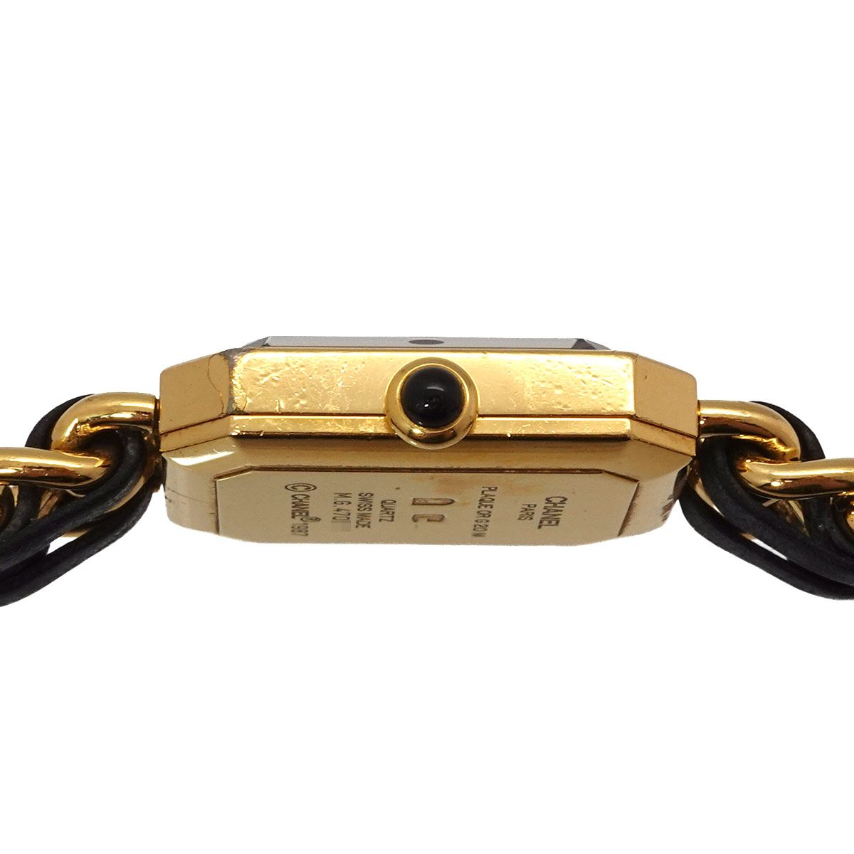 Chanel Premiere L Vintage Watch Black Gold — view 5