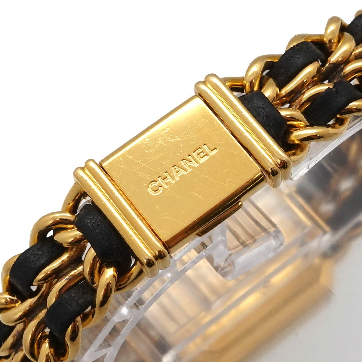 Chanel Premiere L Vintage Watch Black Gold — view 6