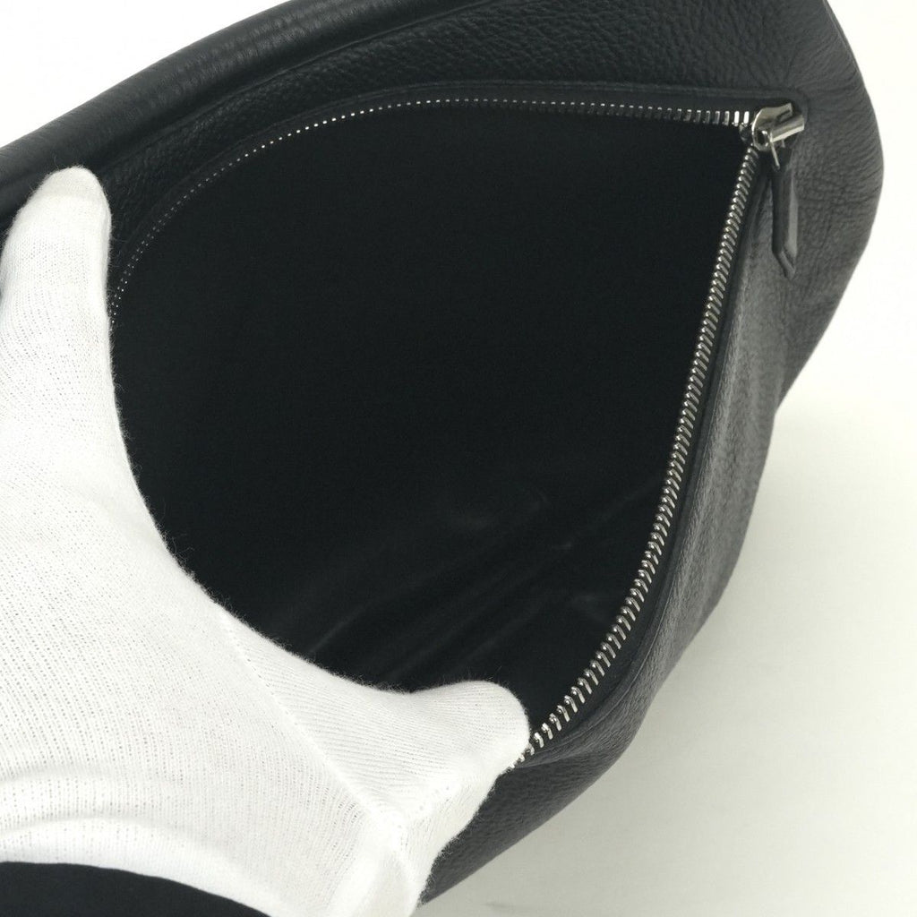 Hermes Kakawet Tote Shoulder Bag Togo Noir Black Silver — view 8