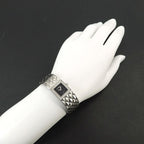 Chanel Quilted Diamond Bezel Vintage Watch Black Quartz — view 3