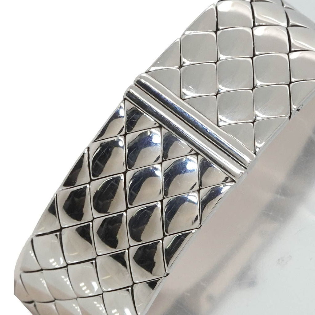 Chanel Quilted Diamond Bezel Vintage Watch Black Quartz — view 6