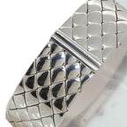 Chanel Quilted Diamond Bezel Vintage Watch Black Quartz — view 6