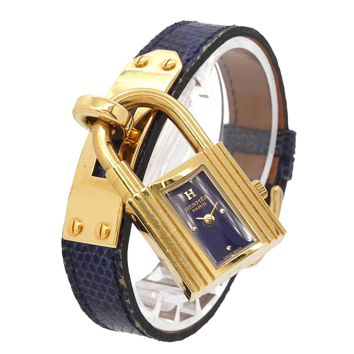 Hermes Kelly Watch Vintage Navy Quartz Cadena — view 2