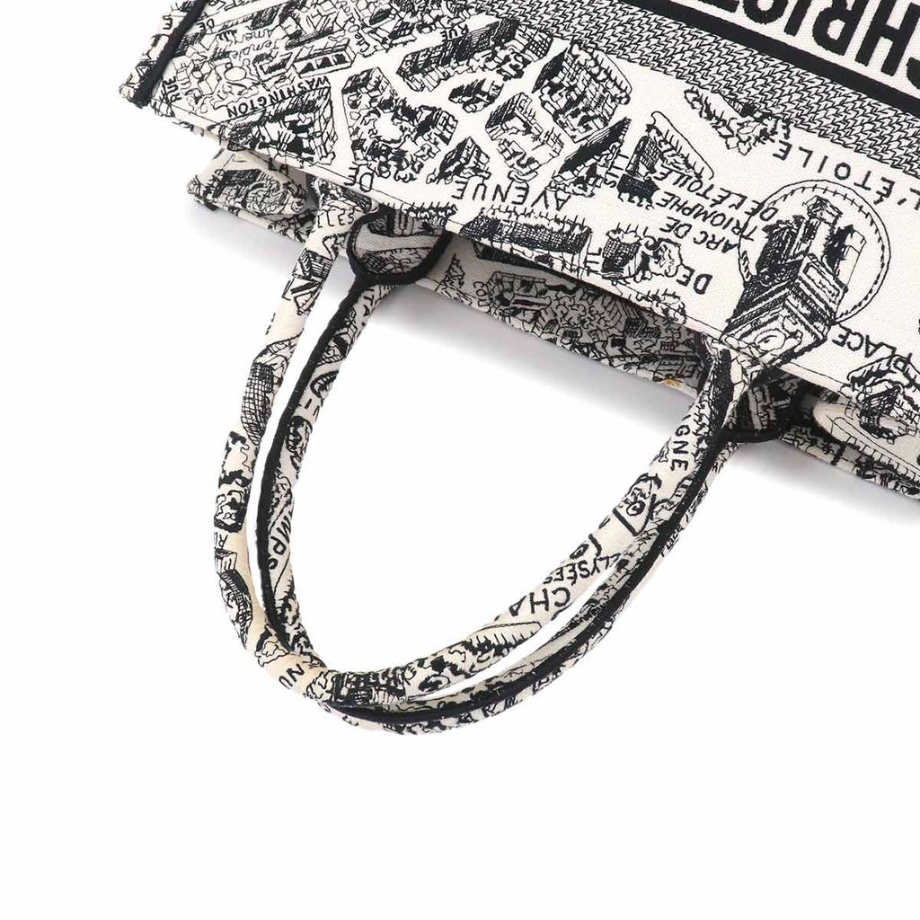 Dior Plan de Paris Book Tote Canvas White — view 5