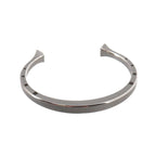 Hermes Cheval Bangle Bracelet Titanium Gray Silver T5 — view 2