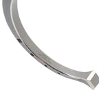 Hermes Cheval Bangle Bracelet Titanium Gray Silver T5 — view 3
