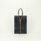 Hermes Jerboise Tote Box Calf Noir Black Brown Orange Silver