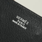 Hermes Jerboise Tote Box Calf Noir Black Brown Orange Silver — view 8