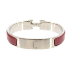 Hermes Clic PM Bangle Red Silver Bracelet — view 2