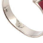 Hermes Clic PM Bangle Red Silver Bracelet — view 5