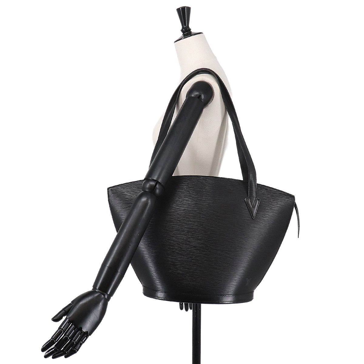 Louis Vuitton Epi Saint Jacques Shopping Tote Leather Noir Black — view 9