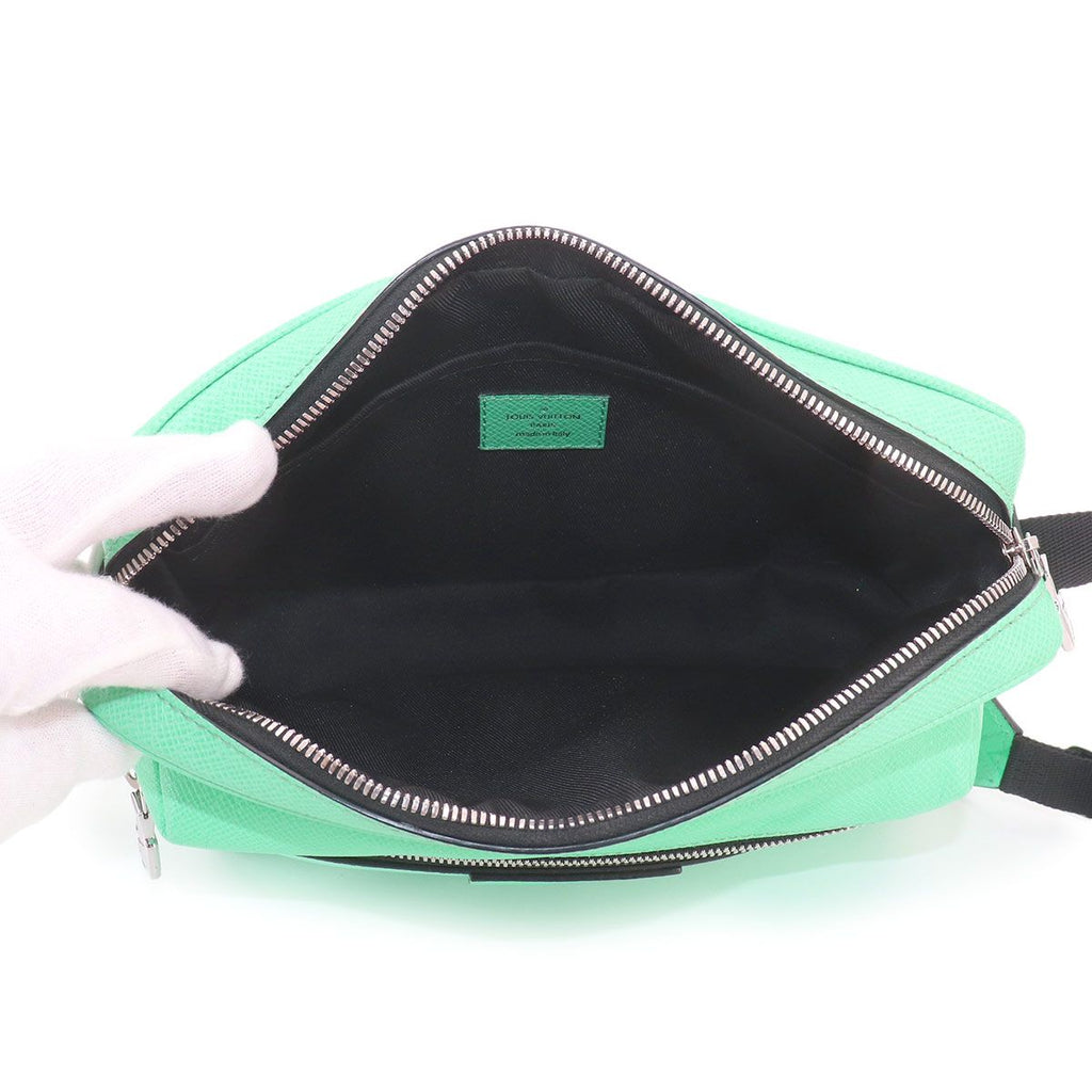 Louis Vuitton Taigarama Outdoor Messenger PM Shoulder Bag Miami Green — view 6