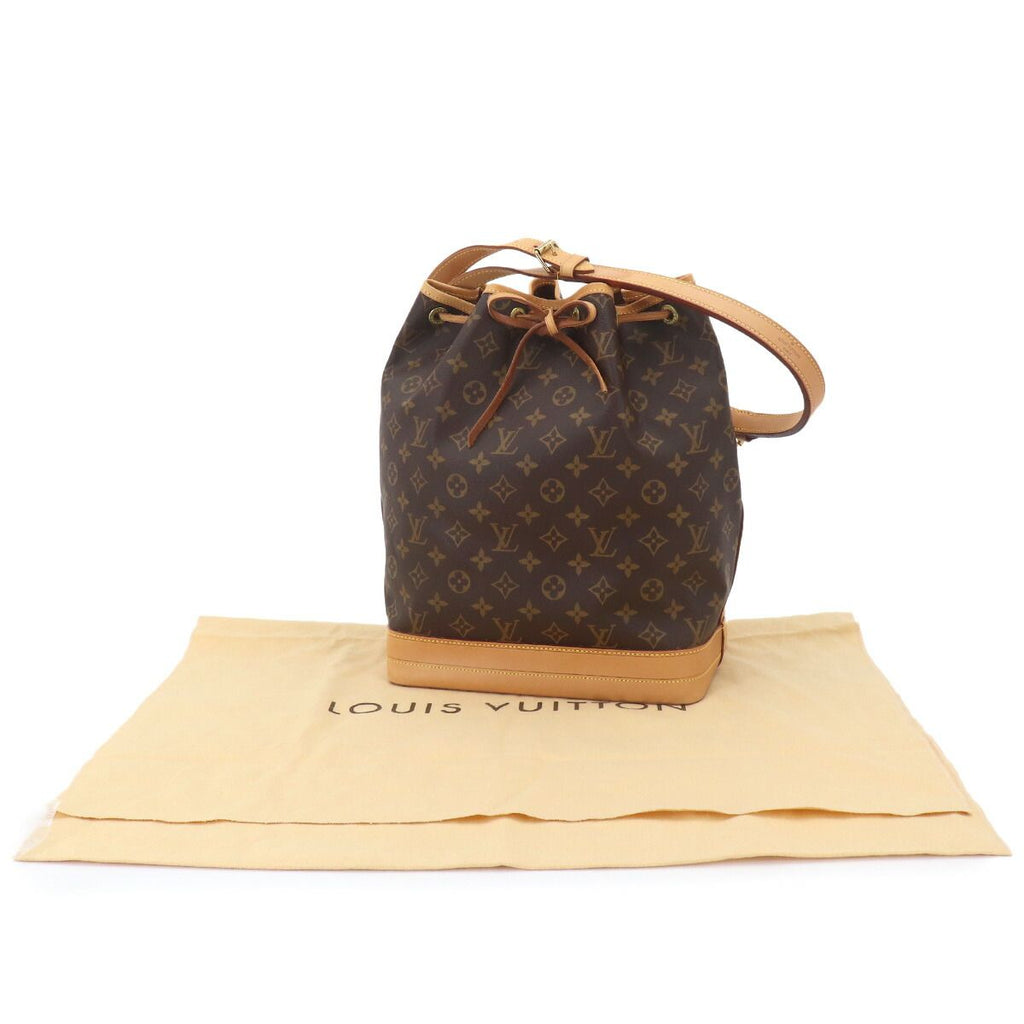 Louis Vuitton Monogram Noe Shoulder Bag Brown Gold Vintage — view 2