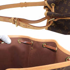 Louis Vuitton Monogram Noe Shoulder Bag Brown Gold Vintage — view 8