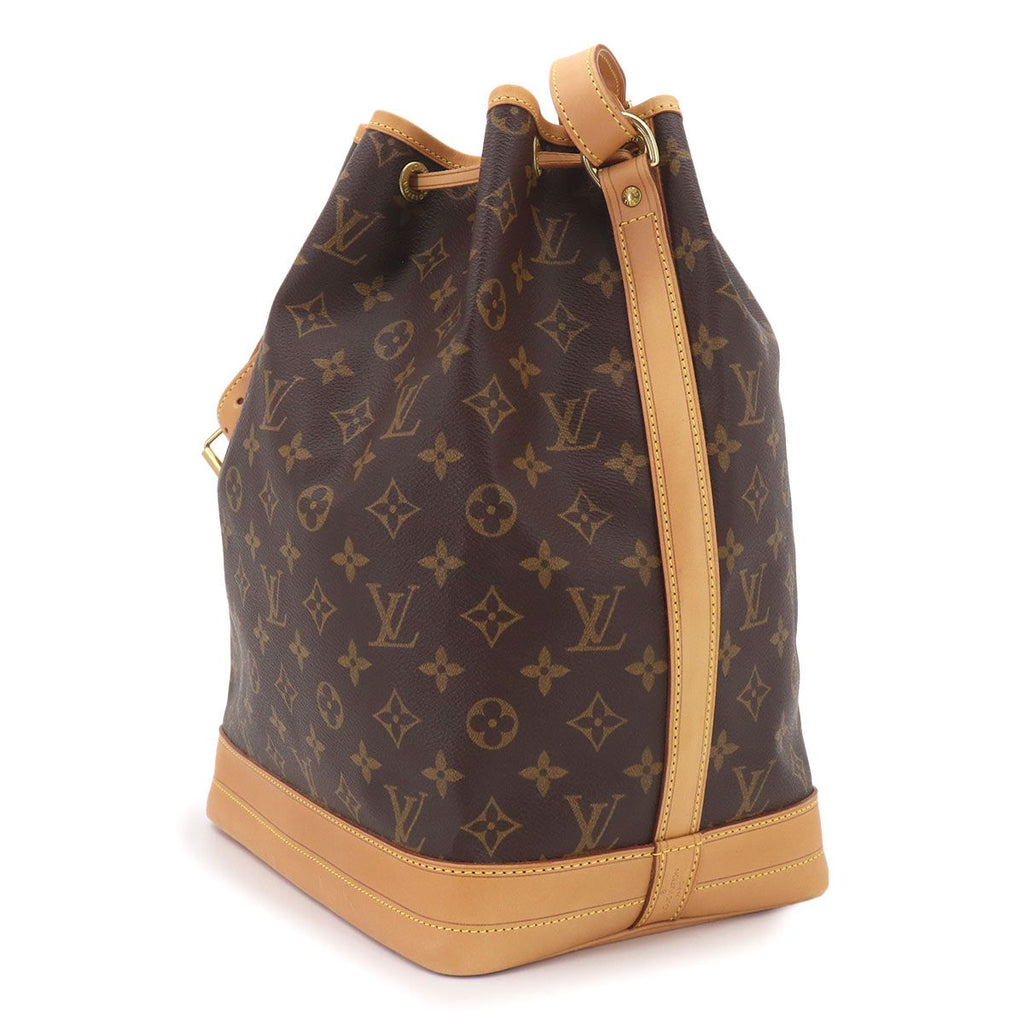 Louis Vuitton Monogram Noe Shoulder Bag Brown Gold Vintage — view 4