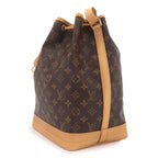Louis Vuitton Monogram Noe Shoulder Bag Brown Gold Vintage — view 4