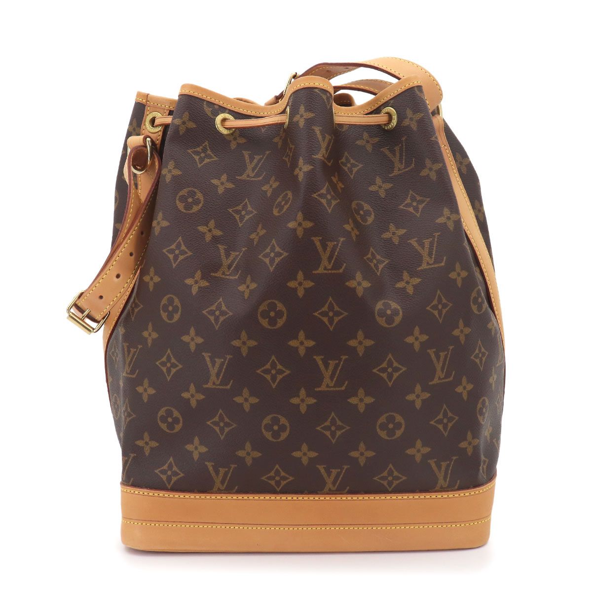 Louis Vuitton Monogram Noe Shoulder Bag Brown Gold Vintage — view 3