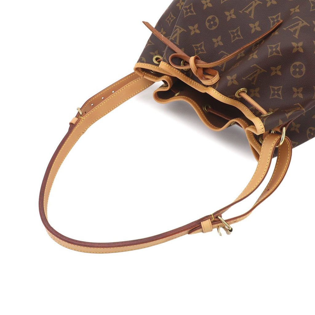 Louis Vuitton Monogram Noe Shoulder Bag Brown Gold Vintage — view 6