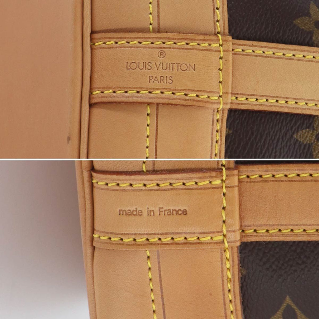 Louis Vuitton Monogram Noe Shoulder Bag Brown Gold Vintage — view 9