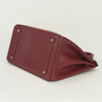 Hermes Birkin 35 Tote Box Calf Rouge Vif Rougevif Red Silver — view 5